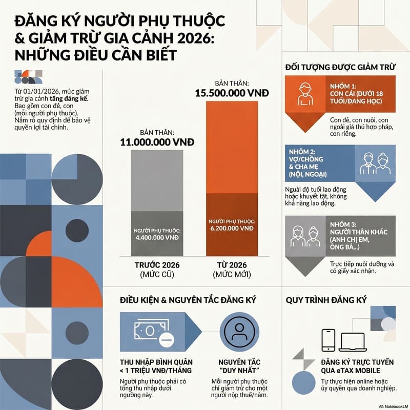 Đăng ký người phụ thuộc giảm trừ gia cảnh 2026